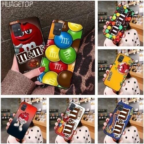 Cute Chocolate MMS Shell Phone Case For Samsung Galaxy A21S A01 A11 A31 A81 A10 A20E A30 A40 A50 A70 A80 A71 A51