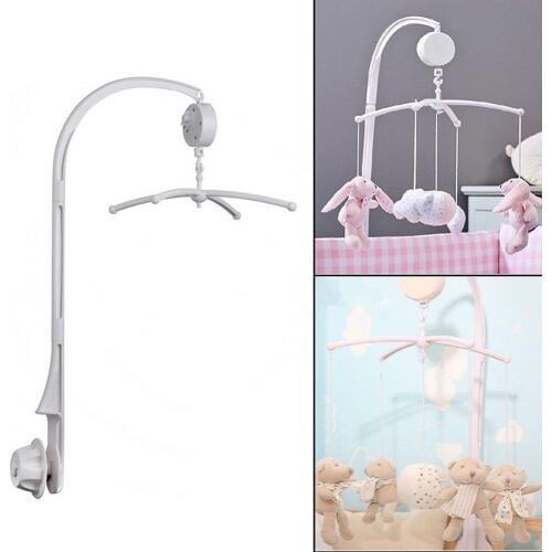 DIY Baby Crib Bed Bell Holder Toy Arm Bracket Wind-up Music Box Hanging Stand Universal Childrens Song Lullaby Music Bed Bell