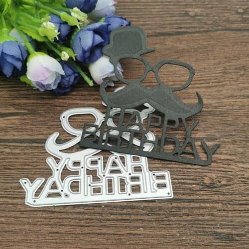 Fathers day background Metal Cutting Dies Stencils For DIY Scrapbooking Decorative Embossing Handcraft Die Cutting Template