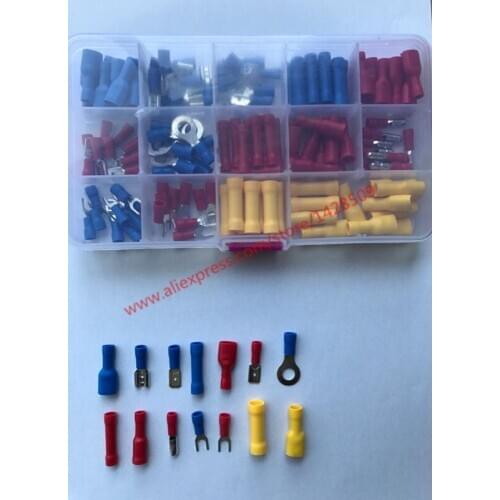14 types cold-pressed terminal Female Male Electrical & Wiring Connector Insulated Crimp Terminal Red Blue Yellow