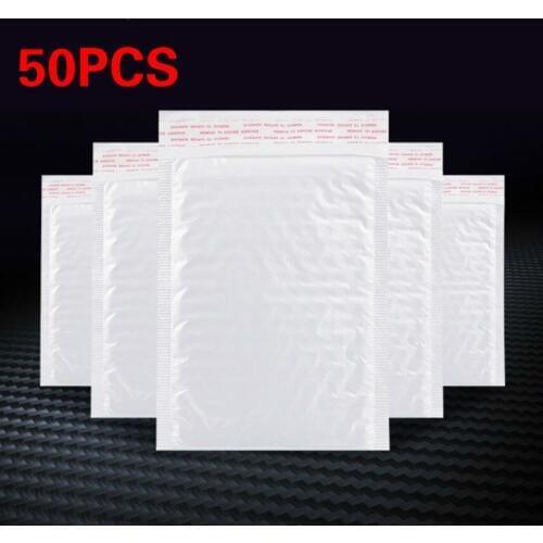 13*17cm White Foam Envelope Bag Mailers Padded Shipping Envelope With Bubble Mailing Bag gift wrap packaging bags 50pcs/lot