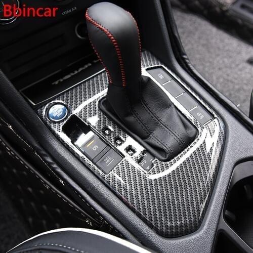 Bbincar ABS Matte Gear Box Panel Cover Frame Decoration 1piece For Volkswagen VW Tiguan Second Generation 2017 2018