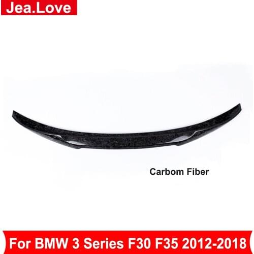 M4 Style Real Carbon Fiber Forging Technology Tail Trunk Wing Rear Spoiler Car Modification For BMW 3 Series F30 F35 2012-2018