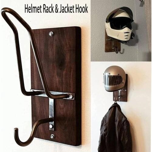 Helmet Hook Motorcycle Accessories Helmet Holder Hanger Rack Wall Mounted Hook for Coats Hats Jacket Caps Helmet Keys Rack