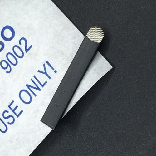 Microblading Needles 0.18mm Lamina Tebori U 18 for Permanent Makeup Tattoo Blades for Eyebrow Manual Pen 3d Embroidery