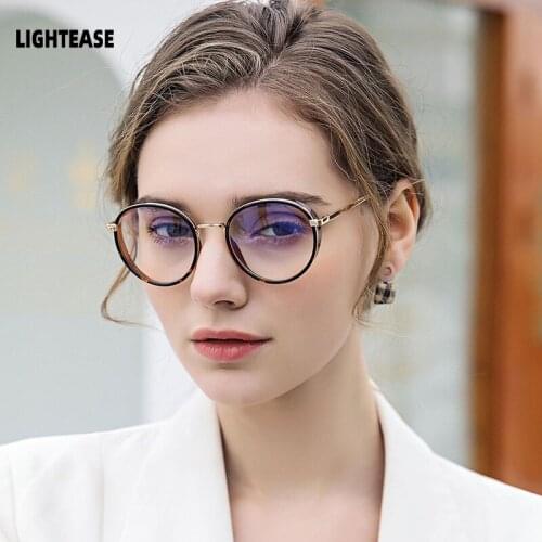 Fashion Retro Frame Computer Glasses Women Anti Blue Light Eyeglasses Vintage Spectacles Eye Glasses Frames For Men Eyewear