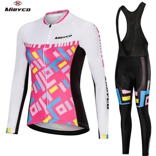 Mieyco 2020 New Spring Cycling Suit Road Bike Clothing Womens Pro Shorts Bib Mtb Bike Jersey Shirt Maillot Ciclismo Kit Bicycle