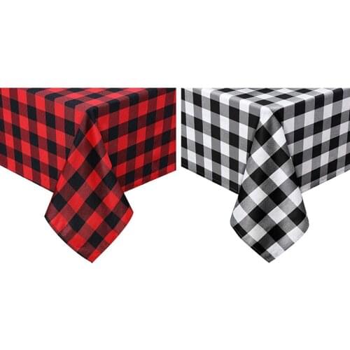 Plaid Tablecloth Buffalo Check Rectangle Farmhouse Tablecloth Gingham for Christmas Baby Thanksgiving