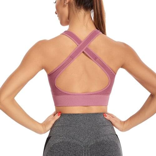 Shockproof Running Sport Bra Top Newest Loli Mesh Sports Bra Women Fitness Top Yoga Bra Seamless Breathable Yoga Gym Top Women