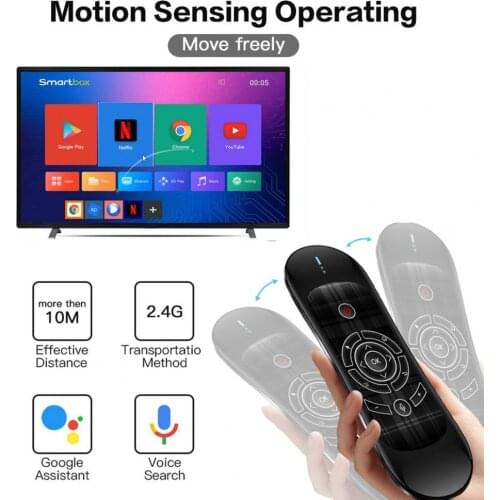 R2 Mini 2.4G Motion Sense Backlight Air Mouse Wireless Keyboard Remote Control for Android TV Box Laptop PC Smart TV Phone