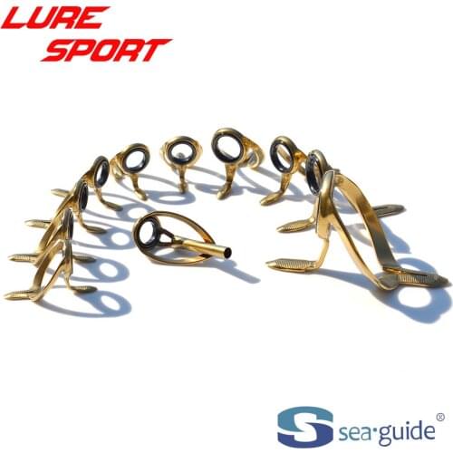 SEAGUIDE Heavy Duty Saltwater Boat 13pcs 11pcs10pcs 8pcs guide set HGXRESG Rod Building component Guide Repair DIY Accessory