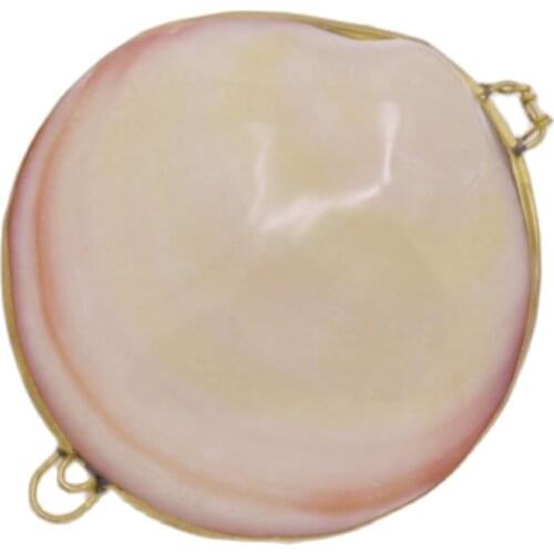 70mm-75mm Clam Shell Jewelry Box Natural White Mother of Pearl 1PCS