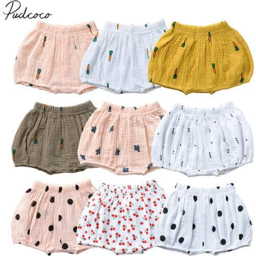 Baby Infant Girl Boy Cotton Linen Bloomer Shorts Pants Bottoms Underwear