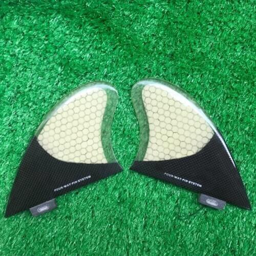 Honeycomb Semi Carbon Keel Twin Fin Triple Tab Honeycomb Fins For Surfing
