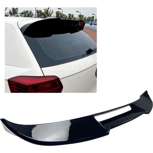 Rear Trunk Spoiler Wing For Volkswagen VW POLO MK6 Hatchback 2019-2020 Glossy Black Car Exterior Roof Tail Bumper Splitter Lip