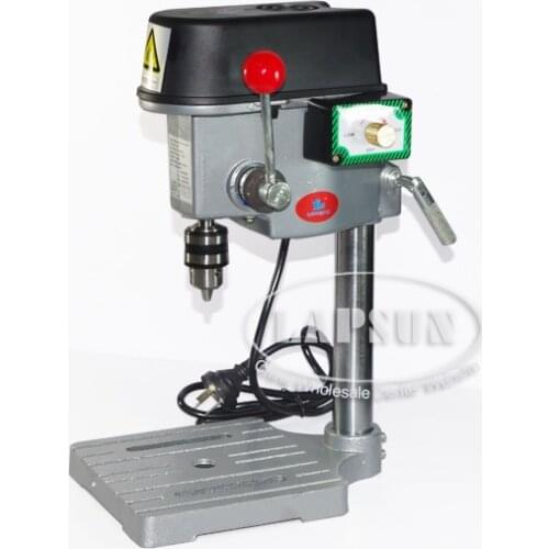 1.0mm-6.5mm 220V 240V AC 150W Mini Hand Rotary Pillar Drill Drilling Press Bench Machine Device Tool Table Bit Tip Diameter