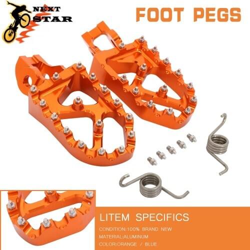 Lengthen Foot Rests footpegs Pegs Pedals For KTM SX 85 125 150 SXF XCF EXCF XCW TPI FACTORY EDTION 250 300 350 450 500 2005-2020