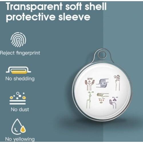 Comfortable Cute Liquid Protective Sleeve For Apple Airtags Locator Tracker Anti-lost Device Keychain Protective Sleeve