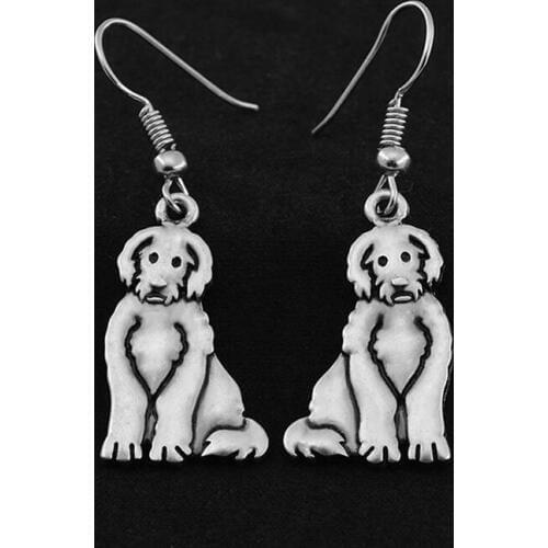 Vintage 3D Labradoodle Pendant Dog Earring Bohomian Earings Fashion Jewelry Drop Earrings For Women Pendientes Best Friend Gifts