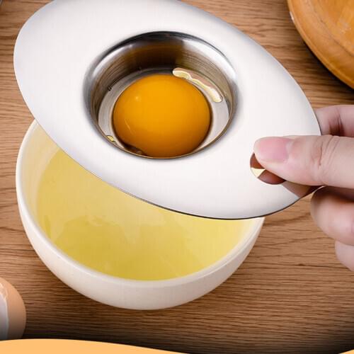 304 Stainless Steel Egg Separator Household Egg White Yolk Filter for Backing Cooking Kitchen