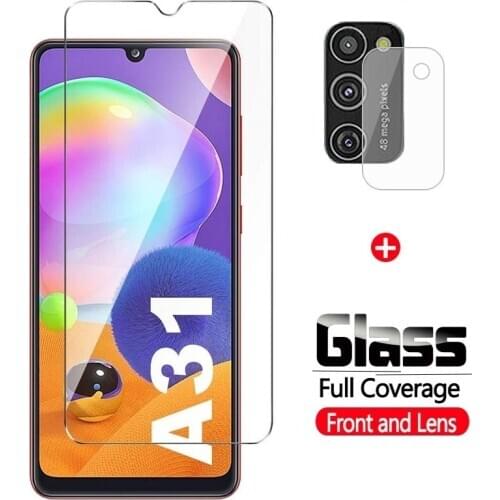 2 in 1 Samsung A30S A31 Protective Glass For Samsung Galaxy A30 A31 Glass Screen Protector Camera Lens Film For Samsung A31 A30s