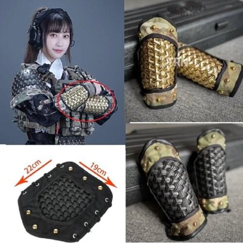 Tactical Vest Sport Tactical Vest Universal Stainless Steel Metal Protection Wristband Shoulder Protection1 Pair