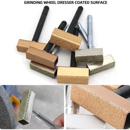 1Pc Handheld Grinding Wheel Dresser Diamond Stone Dresser Tool Truing Grinding Deburring Dressing Lathe Wheel Clean Disc Tool