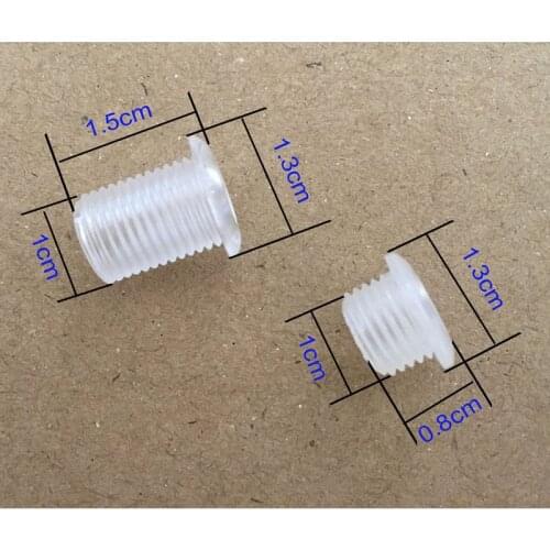 300Pcs M10 Plastic Screws, 6mm hole