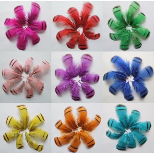 50Pcs/Lot!4-7cm! Dyed Chukar Partridge Pheasant Feathers For Jewellery/Fascinators,Fly Tying Materials,Veren,10Colours Available