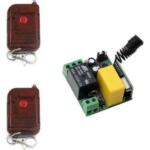 AC220V Wireless Remote Control Lighting Switch System 10A Relay 1CH Peach Remote Controller with Mini Receiver & Cover