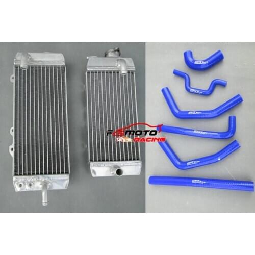 Full Aluminum Racing Radiator + Silicone hose For Kawasaki KXF250 KX250F KXF 250 2011 2012