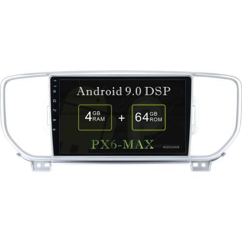 KOOCAVS 9" IPS Android 9.0 Car GPS Radio Player for Kia Sportage Stereo 2015 2016 with 4GB+64G Navigation Multimedia