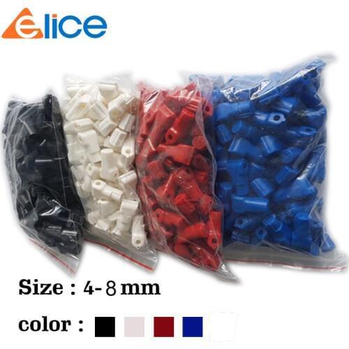 Free choose one of 4 color 100 pcs/Bag EAS Security Euroslot hook stop lock hook anti theft Euro tags of retail store-JSK-021