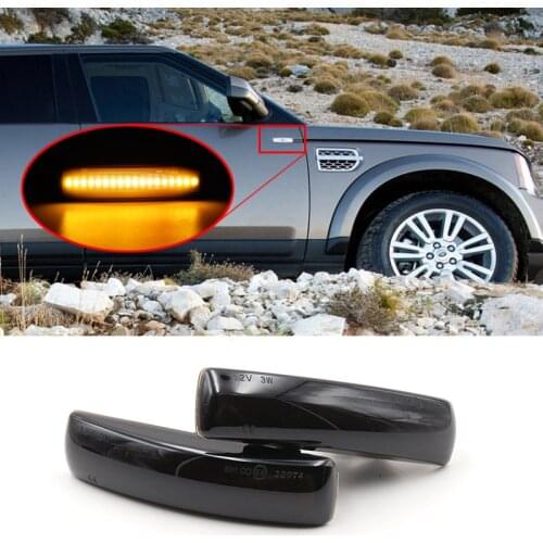 Niscarda 2x Smoke Lens Side Marker Lamp Repeater Indicator Light For Land Rover Discovery Defender Range Rover Sport