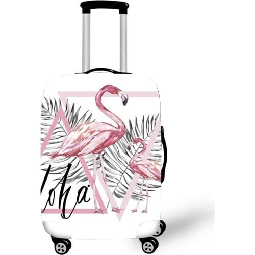 Elastic Luggage Protective Cover Case For Suitcase Protective Cover Trolley Cases Covers 3DTravel Accessories Flamingo Pattern 1