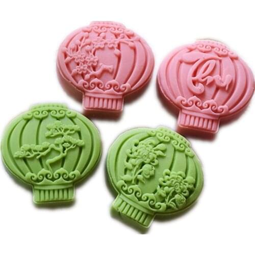 Cookie Cutter Moon Cake Mould Exquisite Pattern Lantern DIY Cake Decoration Food-Grade Plastic Chinese Ru Yi Shape Home