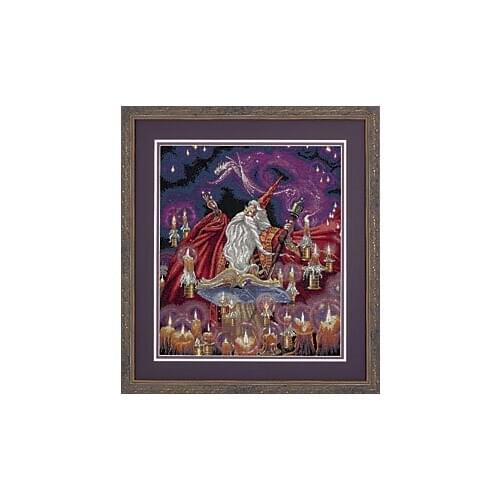 COTTON Top Quality Beautiful Lovely Counted Cross Stitch Kit Scarlet Wizard Magician dim 35141