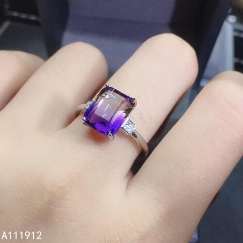 KJJEAXCMY fine jewelry Ametrine 925 sterling silver new gemstone women men ring luxury