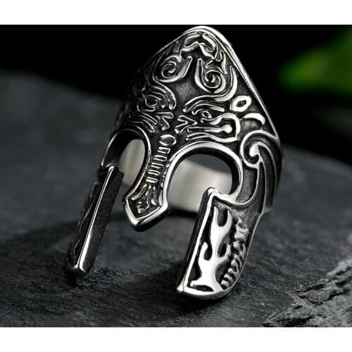 Classic Retro Mens Ring Punk Style Egyptian Pharaoh Mask Male Ring Accessories Jewelry For Male Party Best Gift