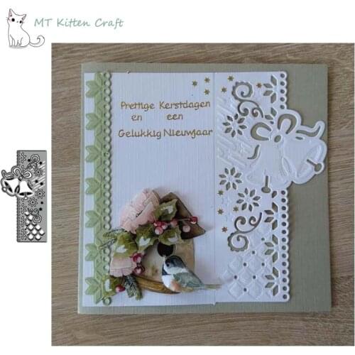 MT Craft Metal Cutting Dies Christmas bell edge Scrapbooking Photo Album Decorative Embossing Paper Card Crafts Die Cut