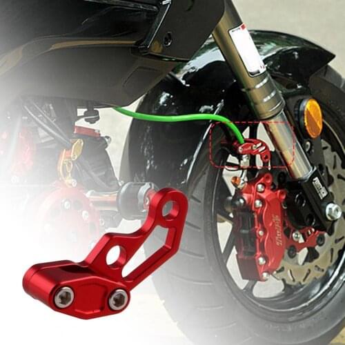 Motorcycle Brake Line Clamps Durable Easy Installation Aluminum Alloy Universal Brake Line Clips for Motorcycle Brake Lines