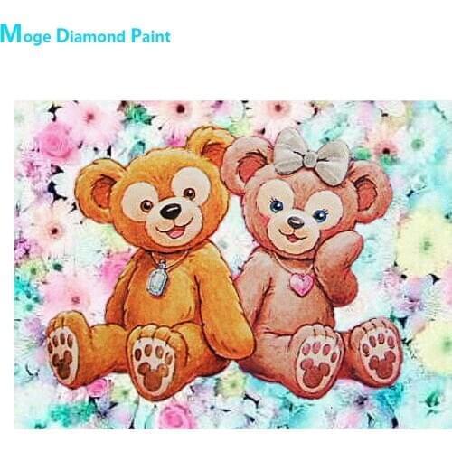 Cartoon Teddy Bear Diamond Painting Round Full Drill Nouveaute DIY Mosaic Embroidery 5D Cross Stitch Home Decor Gifts