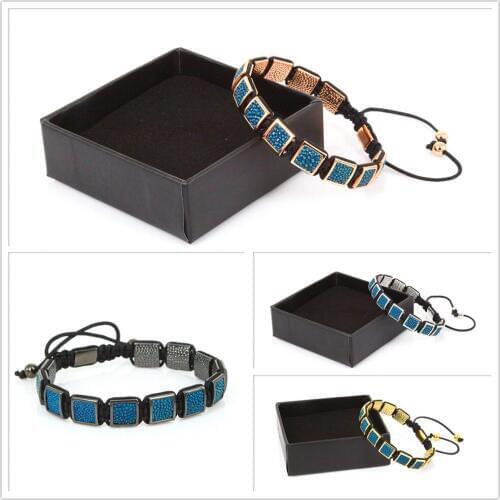 New Brand Fashion Men Anil Arjandas Braiding Bracelets Blue Color Pearl Fish Braid Bracelets & Bangles Pulseira Masculina Gift