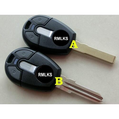 RMLKS Remote Key Case Shell Fob Fit For Fiat Positron EX300 Uncut Blade Brazil Remote Car Key Blank