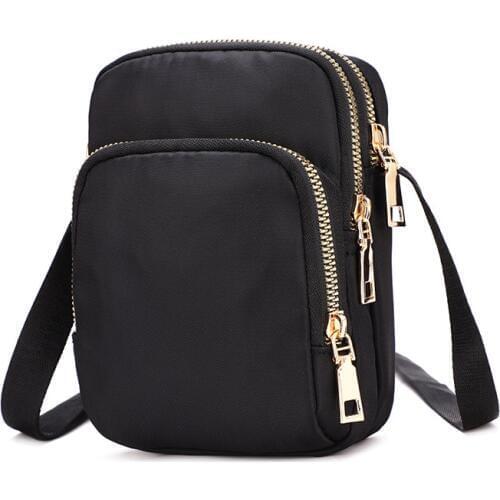 Women Casual Shoulder Phone Bag Small Messenger Bag Waterproof Nylon Large Capacity Mini Female Purse Travel Bag Crossbody Bags