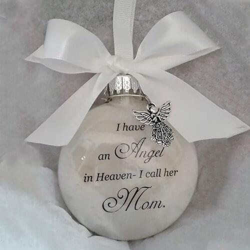 I Have An Angel In Haeven -i Call Him Dad Ornament Feather Ball In Heaven Memorial Ornament Durable Father Memorial Decor #3