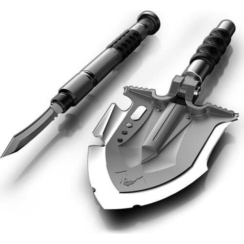 Military Portable Folding Camping Shovel Survival Shovel Multifunctional Mini Outdoor Spade Multi-functional Wild Equipment Tool