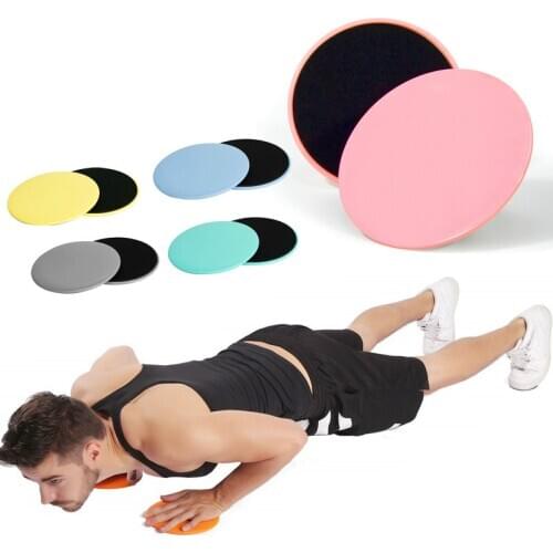 2pcs Sliding Gliding Fitness Discs Abdominal Exercise Sliding Plate Pilates Yoga Gym Abdominal Core Training Exercise Equipment
