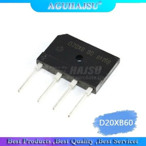 2Pcs D20XB60 D20SB60 D20XB80 D20SB80 DIP-4 25A 600V/800V Bridge Rectifiers