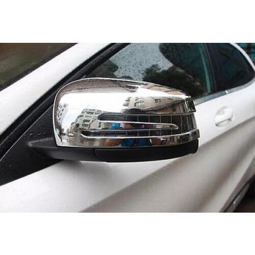 2012-2015 For Benz ML W166 /GL X166 Chrome Bright Surface Door Mirror Cover Trim